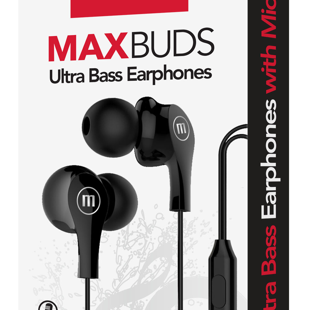 Audífonos Maxell In Ear Estéreo Con Microfono Negro image number 2.0