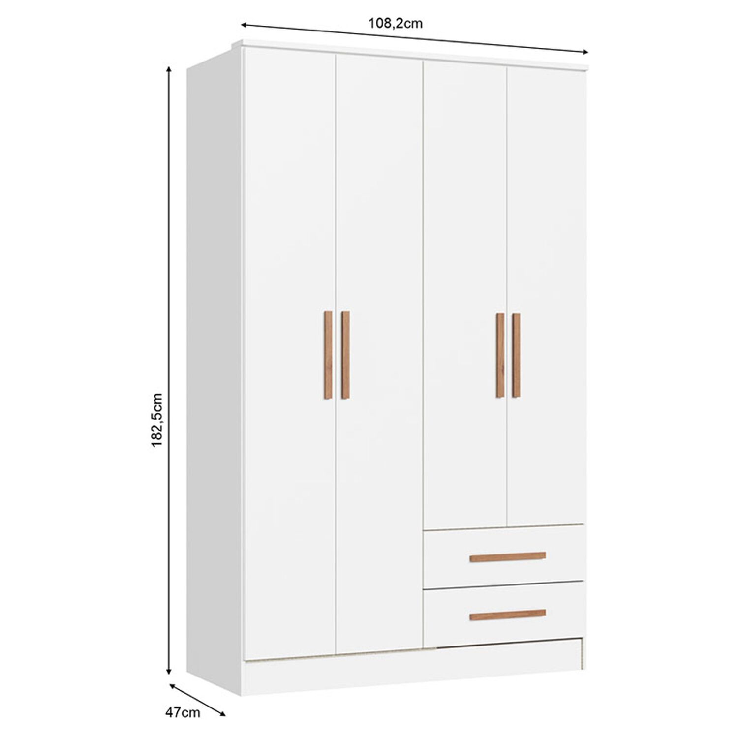 Cl&oacute;set Vekka Home New Pequim / 4 Puertas / 2 Cajones image number 1.0