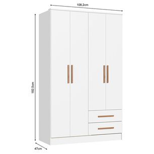 Cl&oacute;set Vekka Home New Pequim / 4 Puertas / 2 Cajones