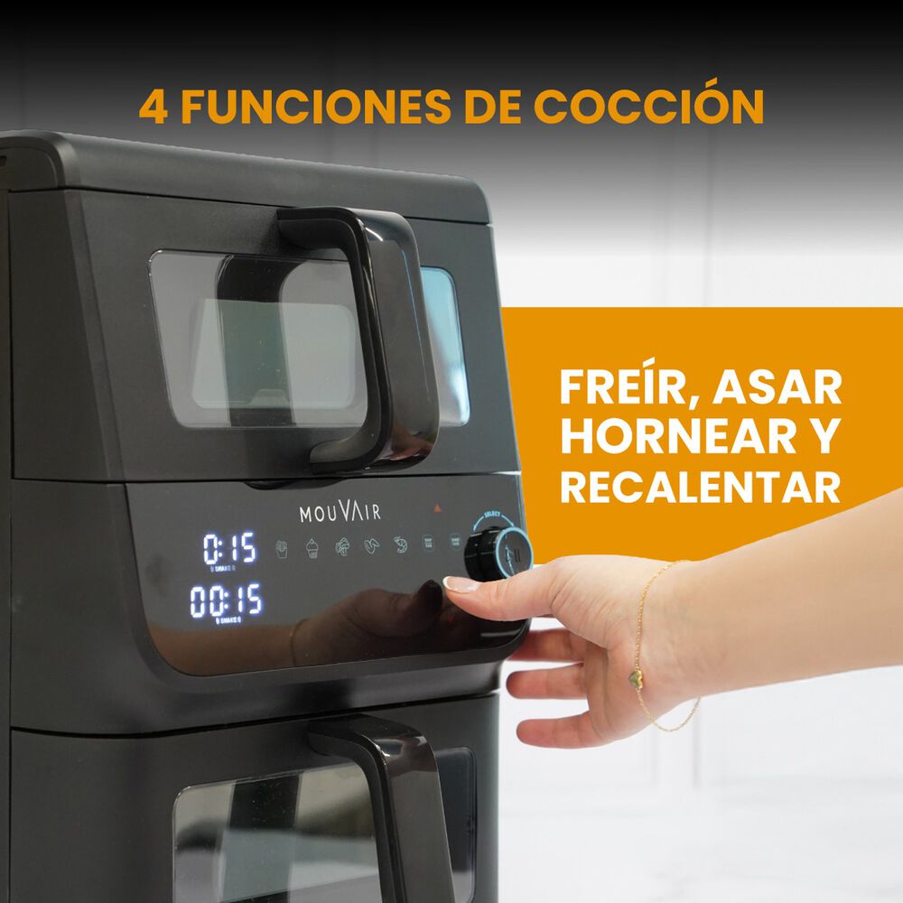 Freidora Mouvair Duo 10l Vertical Doble Cesta image number 4.0