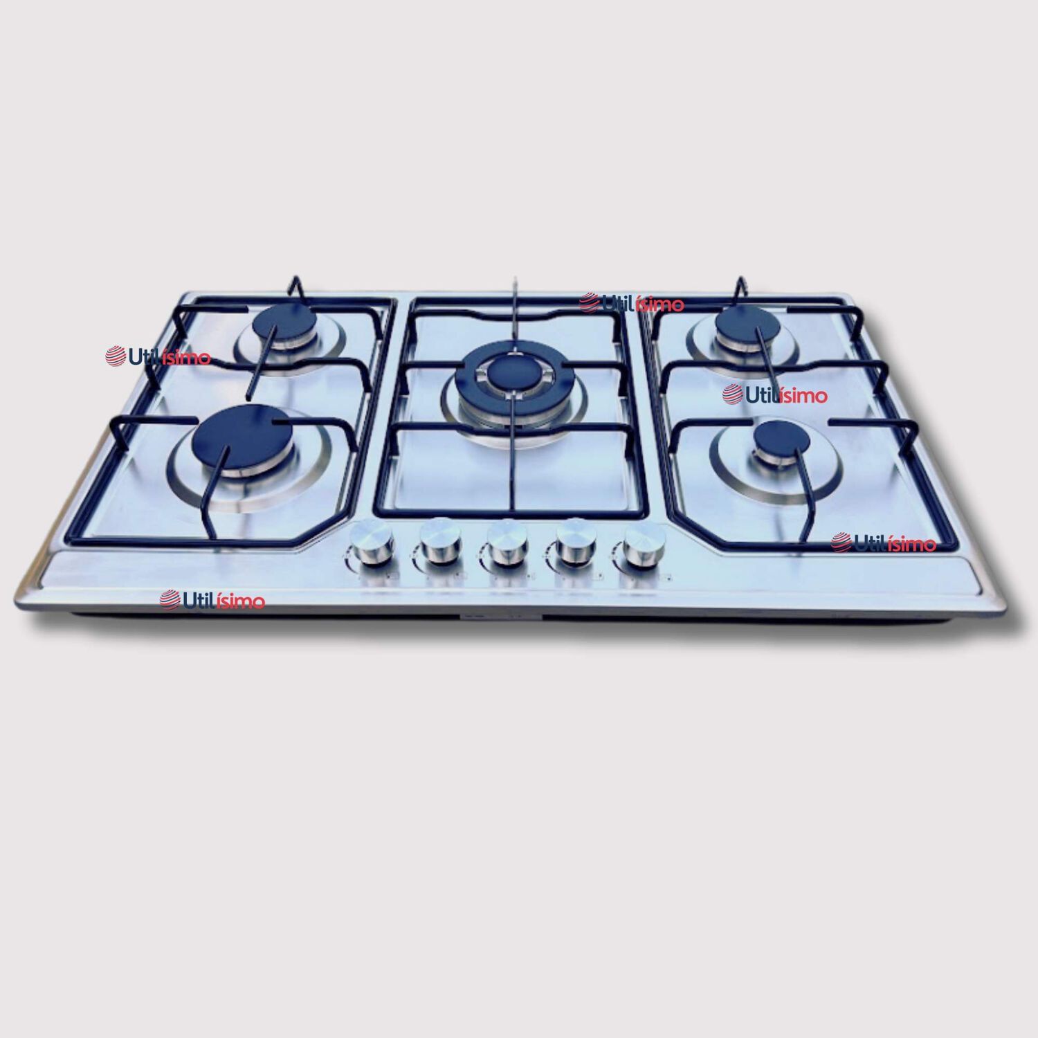 Cocina Encimera Gas Licuado 5 Platos Acero Inoxidable image number 0.0