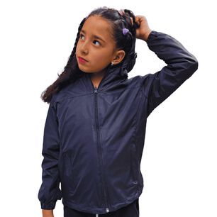 Chaqueta Cortaviento Impermeable Unisex Para Ni&ntilde;os Con Polar