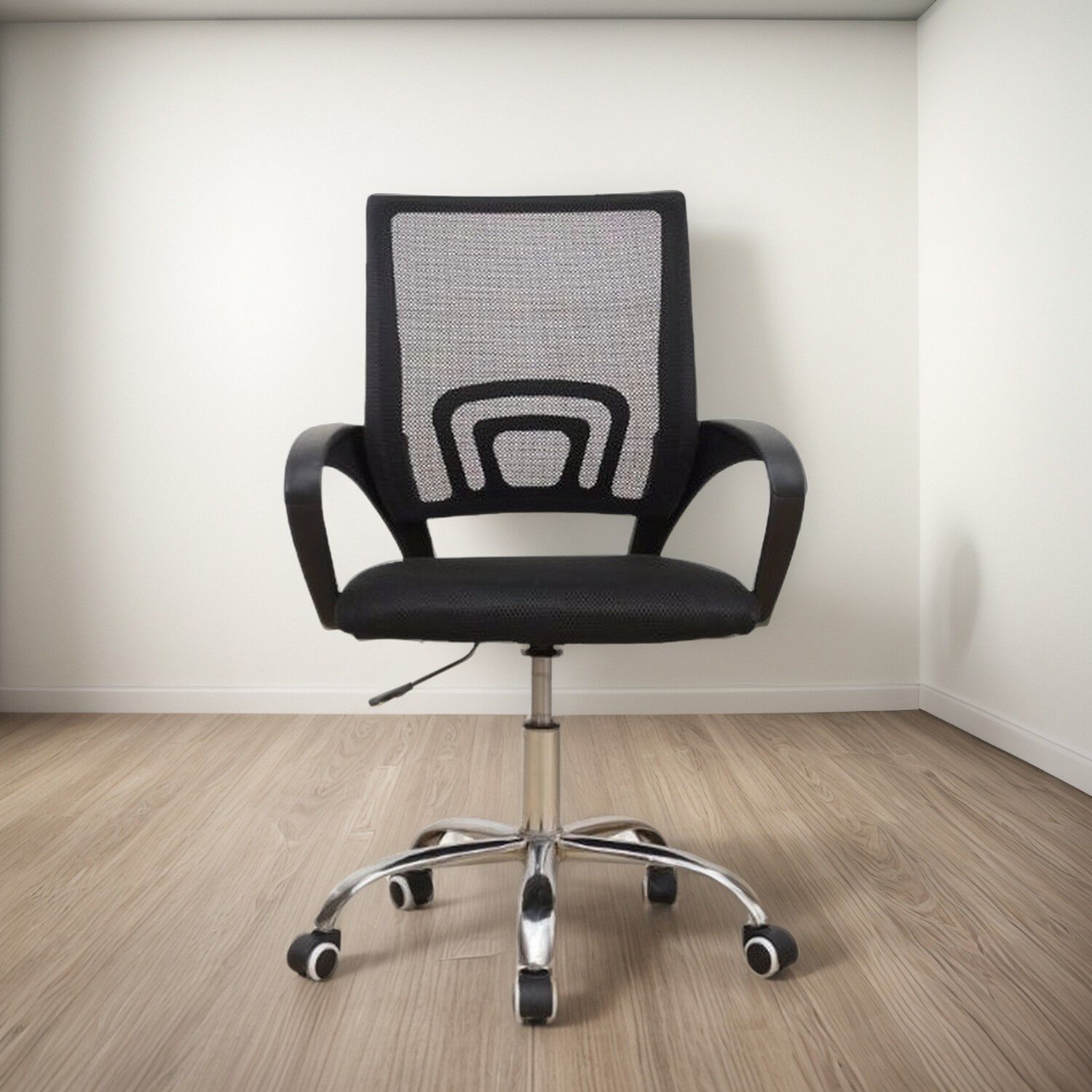 Silla Escritorio Ergon&oacute;mica Negra Malla Dise&ntilde;o Moderno image number 0.0