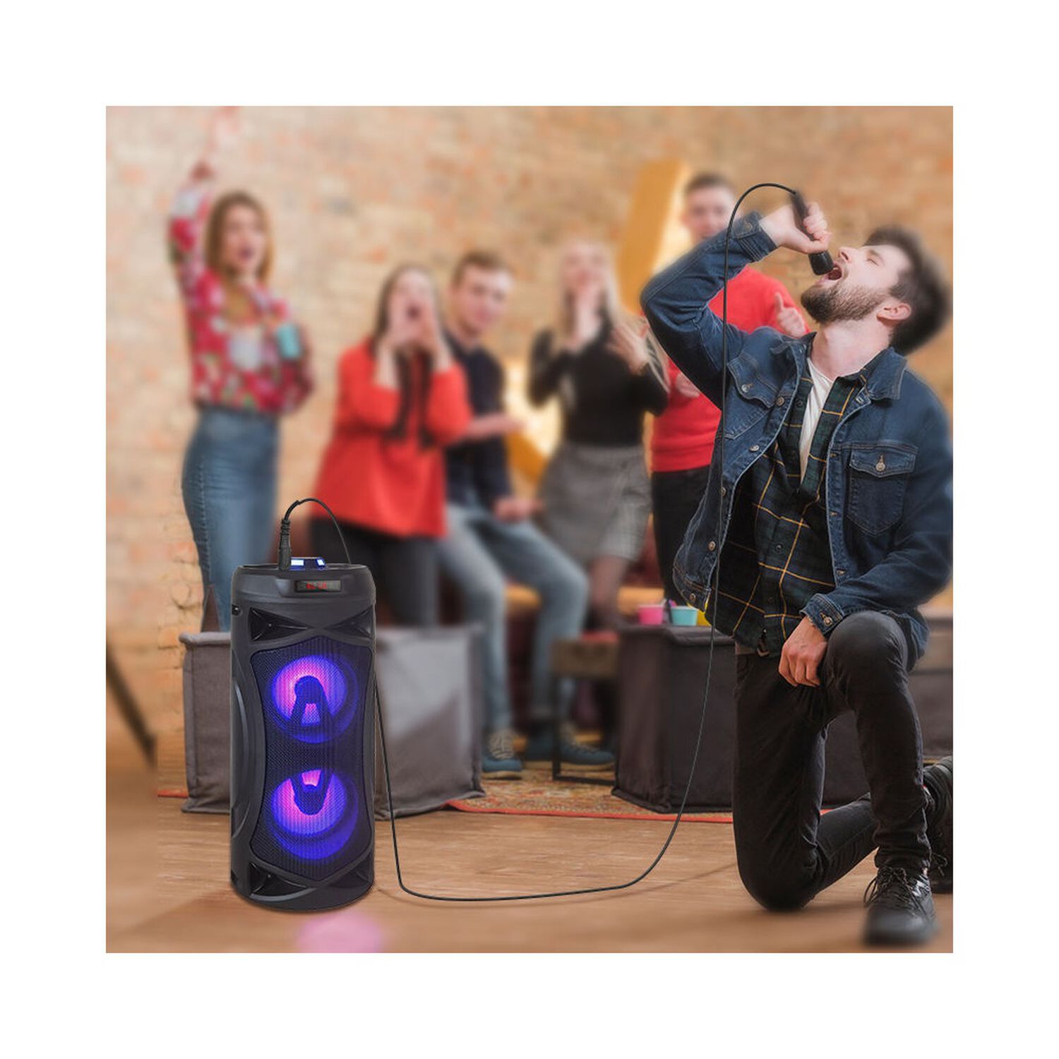 Parlante Port&aacute;til Recargable Con Bluetooth Fujitel 3220 Led image number 7.0