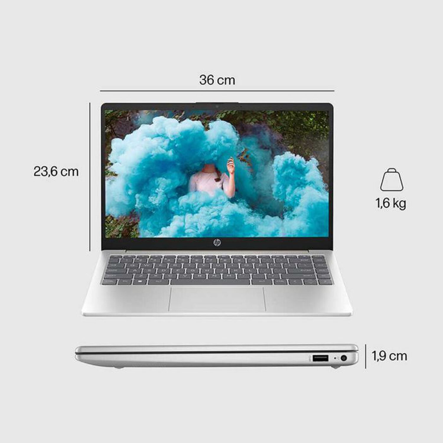 Notebook Ultrabook Hp 15-fc0002la 15.6" (amd Ryzen 5 7520u 16gb 512gb Ssd) Reacondicionado Grado A image number 2.0