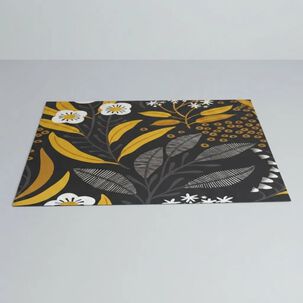 Alfombra Vin&iacute;lica Decorativa 4060 Cm - Botanical Noir