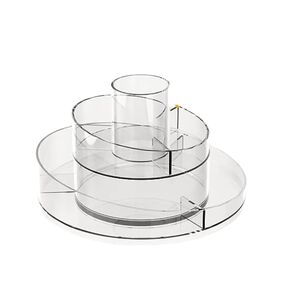 Organizador Maquillaje 360 Grados Dos Niveles 24cm Coquette