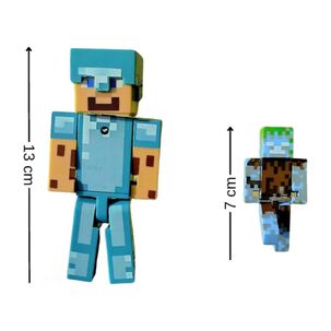 Juguete Figuras Set Minecraft Aquatic 4 Piezas Accesorios