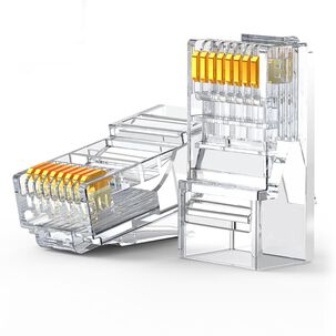 Conector Rj-45 Plástico Cat6 10un 1000mbps Ugreen
