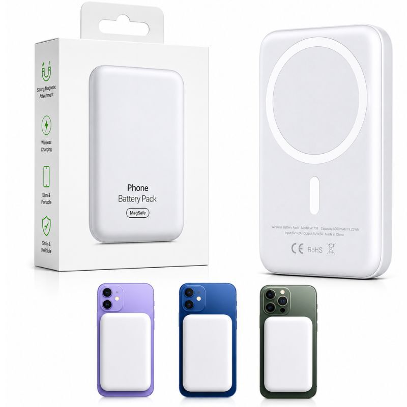 Magsafe Battery Pack Wireless Iphone Portátil Alternativo
