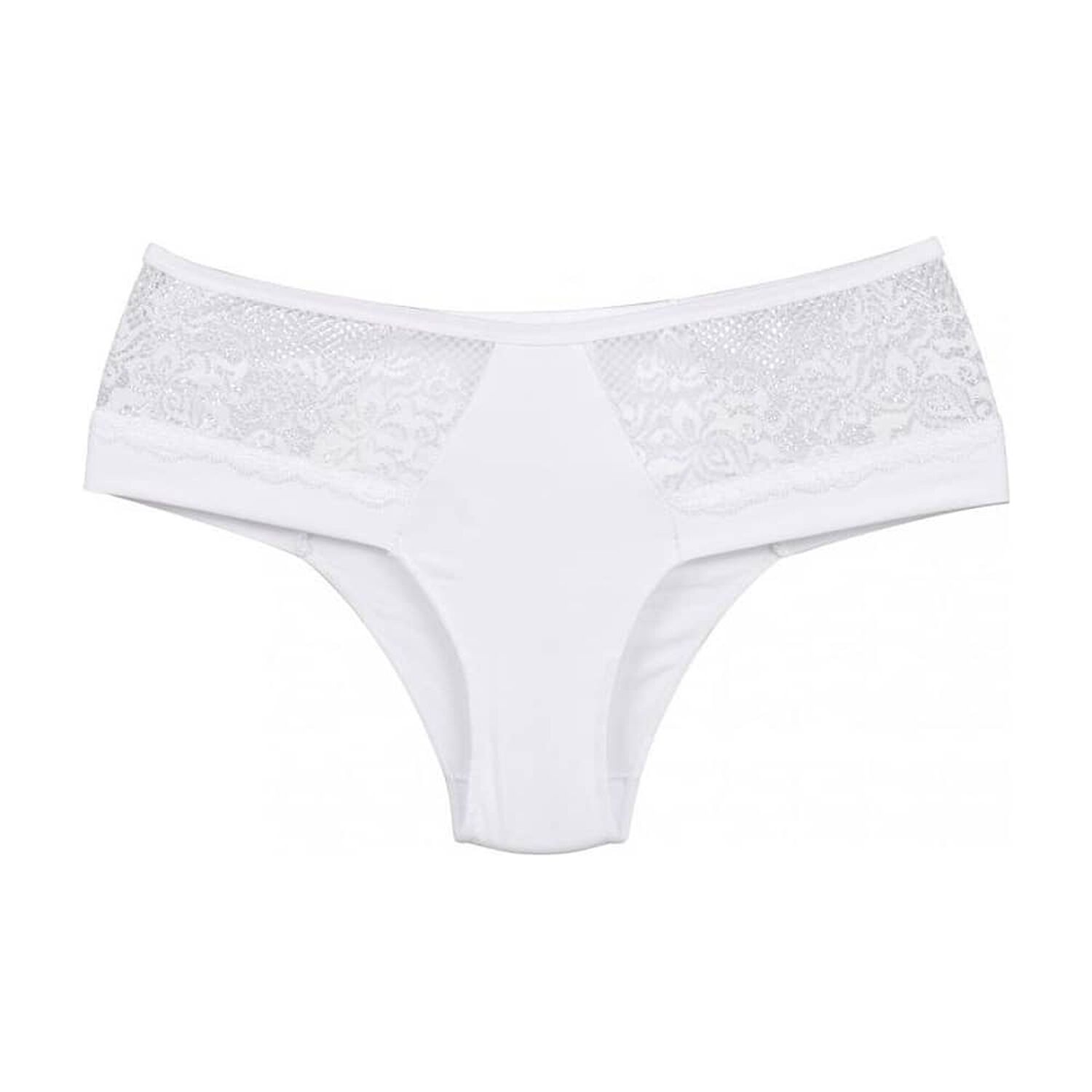 Bikini Microfibra Encaje Blanco 2rios image number 0.0