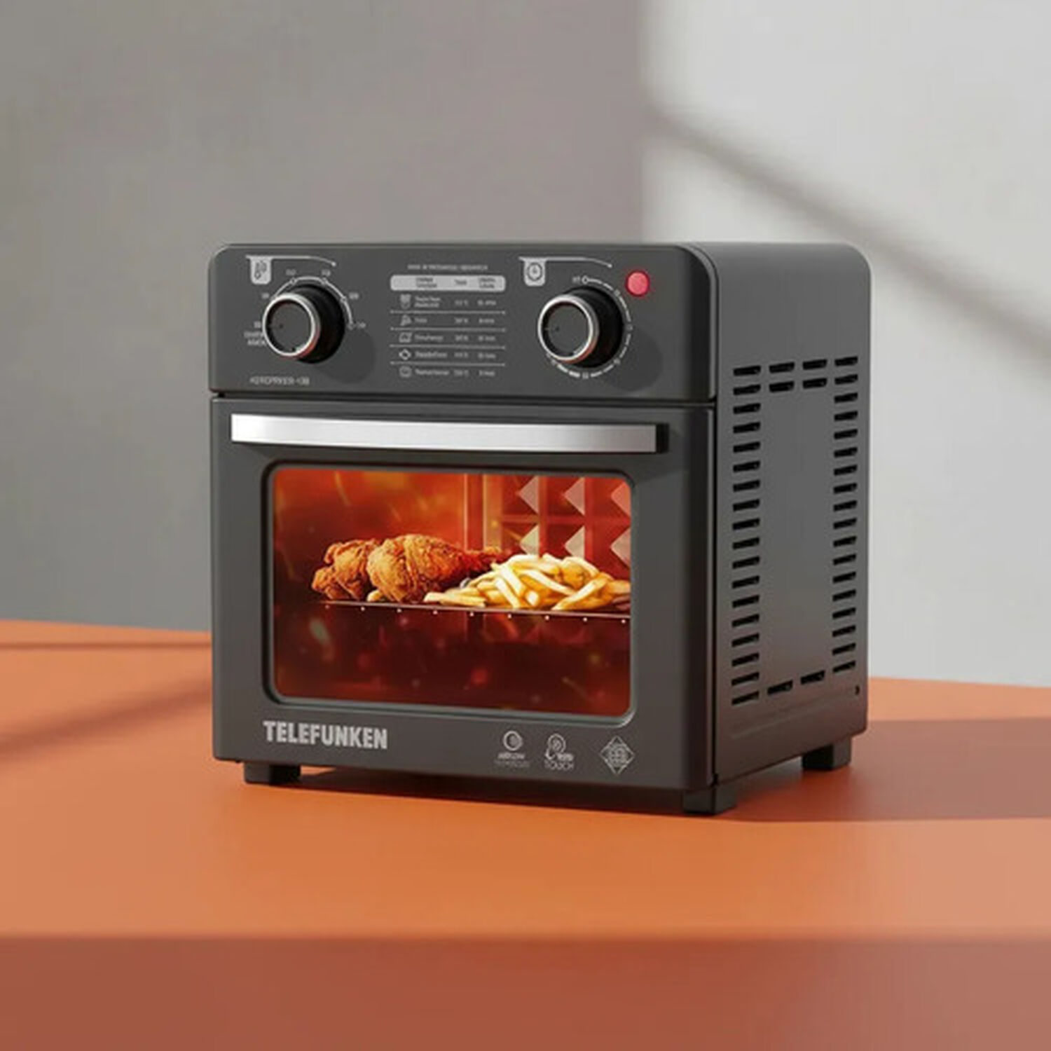 Horno Freidora De Aire 12 Litros Potencia De 1750w Modelo Aerofryer Marca Telefunken image number 5.0