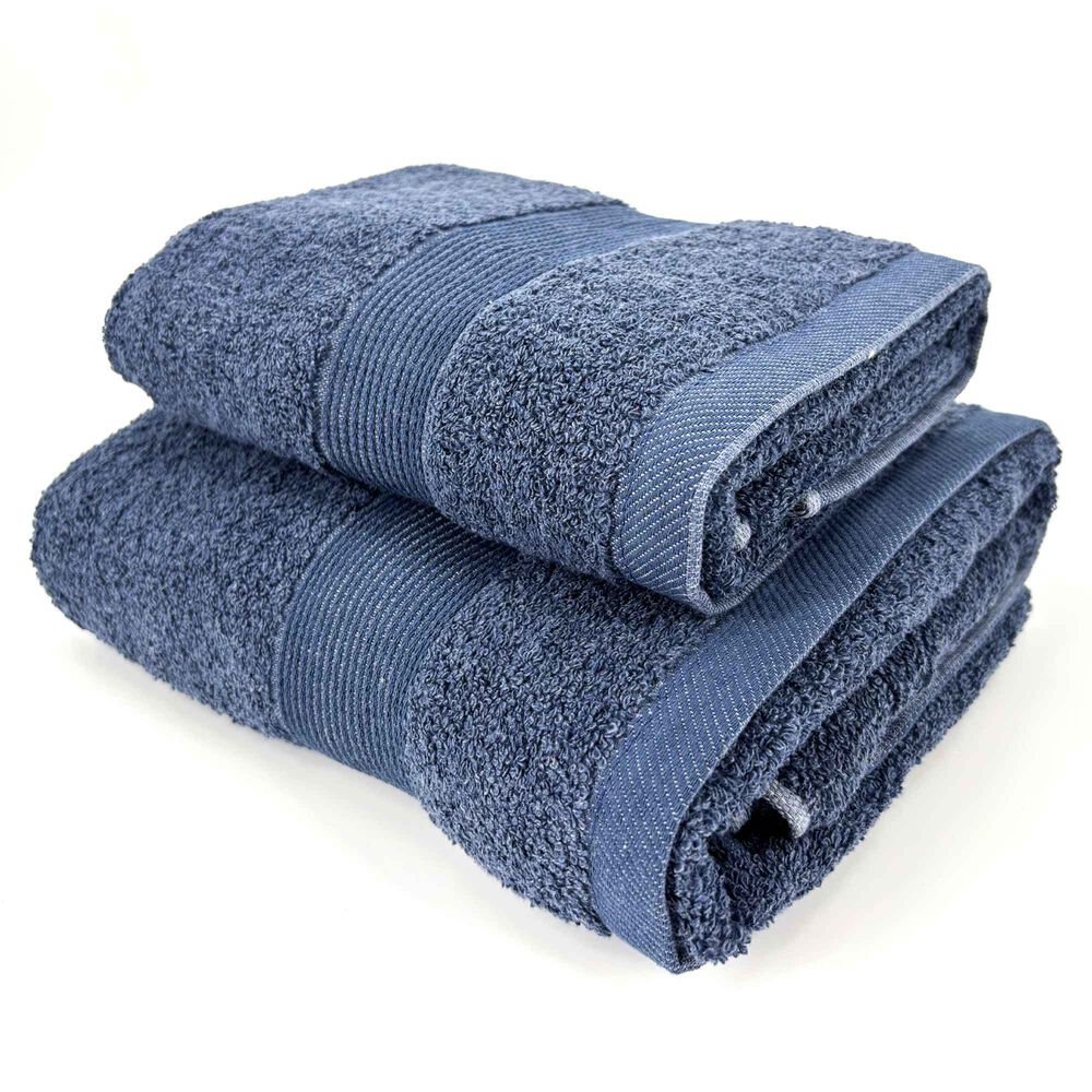 Juego Toalla Andes 2 Piezas Lisa Azul image number 2.0