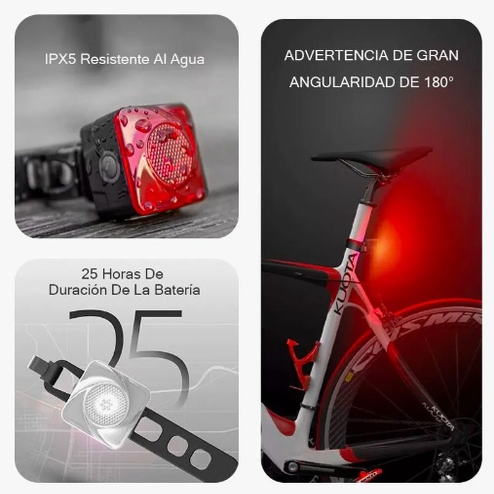 Set De Luces Bicicleta Usb Recargable image number 5.0