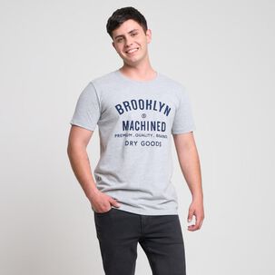 Polera Estampada Manga Corta Cuello Redondo Hombre Skuad