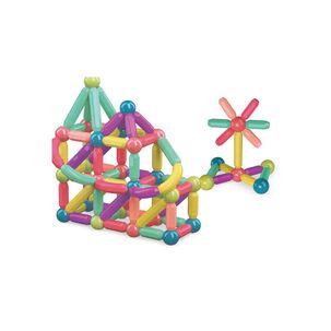 Juguete Set Bloques Construcci&oacute;n Magn&eacute;ticos Ni&ntilde;os 64 Pzas