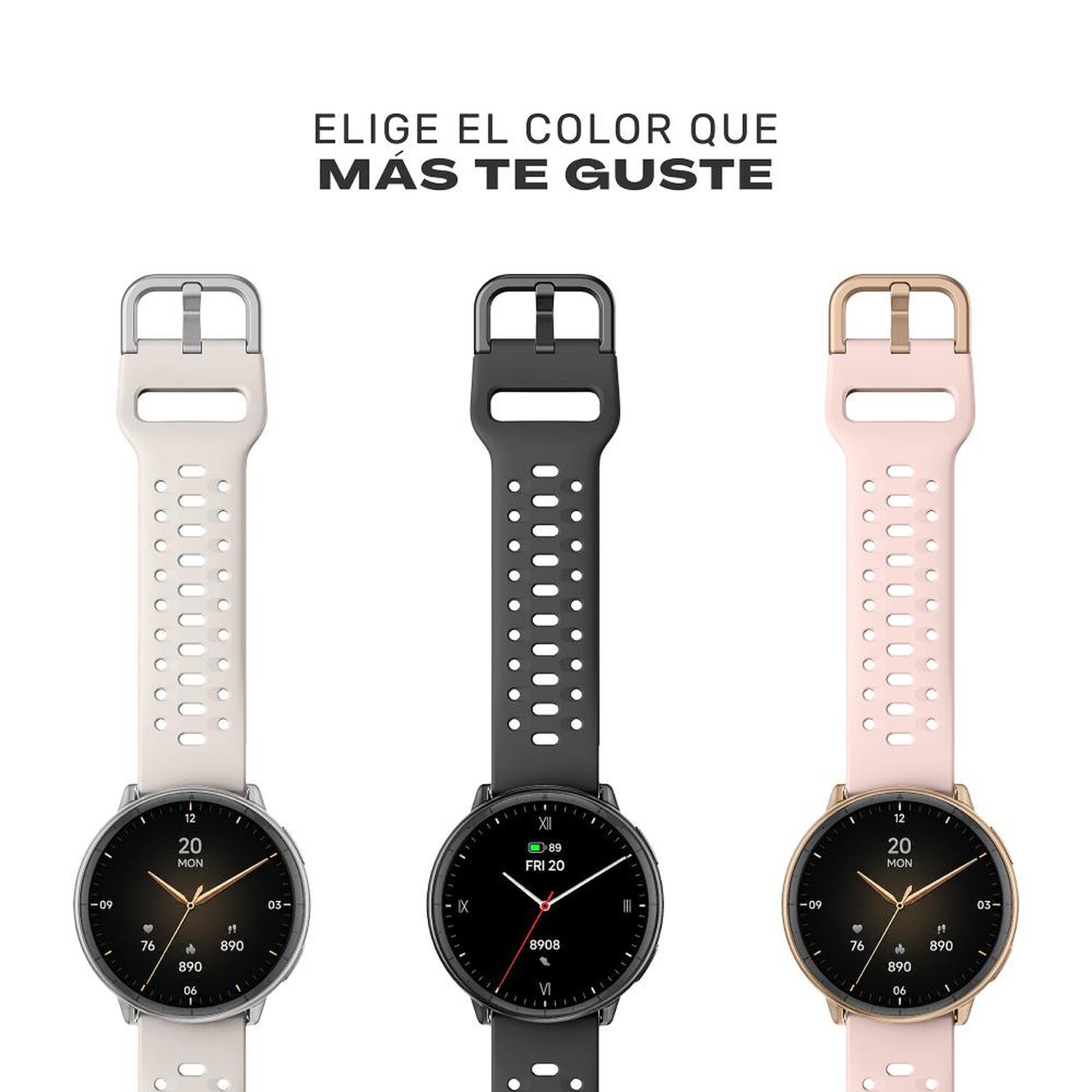 Reloj Smartwatch Gps Shart1 43,5mm Cream Lhotse image number 7.0