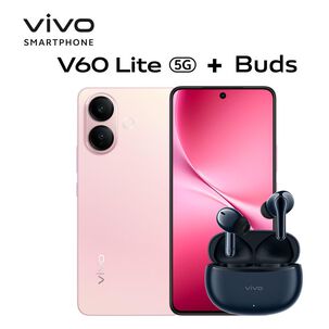 Smartphone Vivo V60 Lite / 5G / 256 GB / Rosa Pop / Liberado + Buds