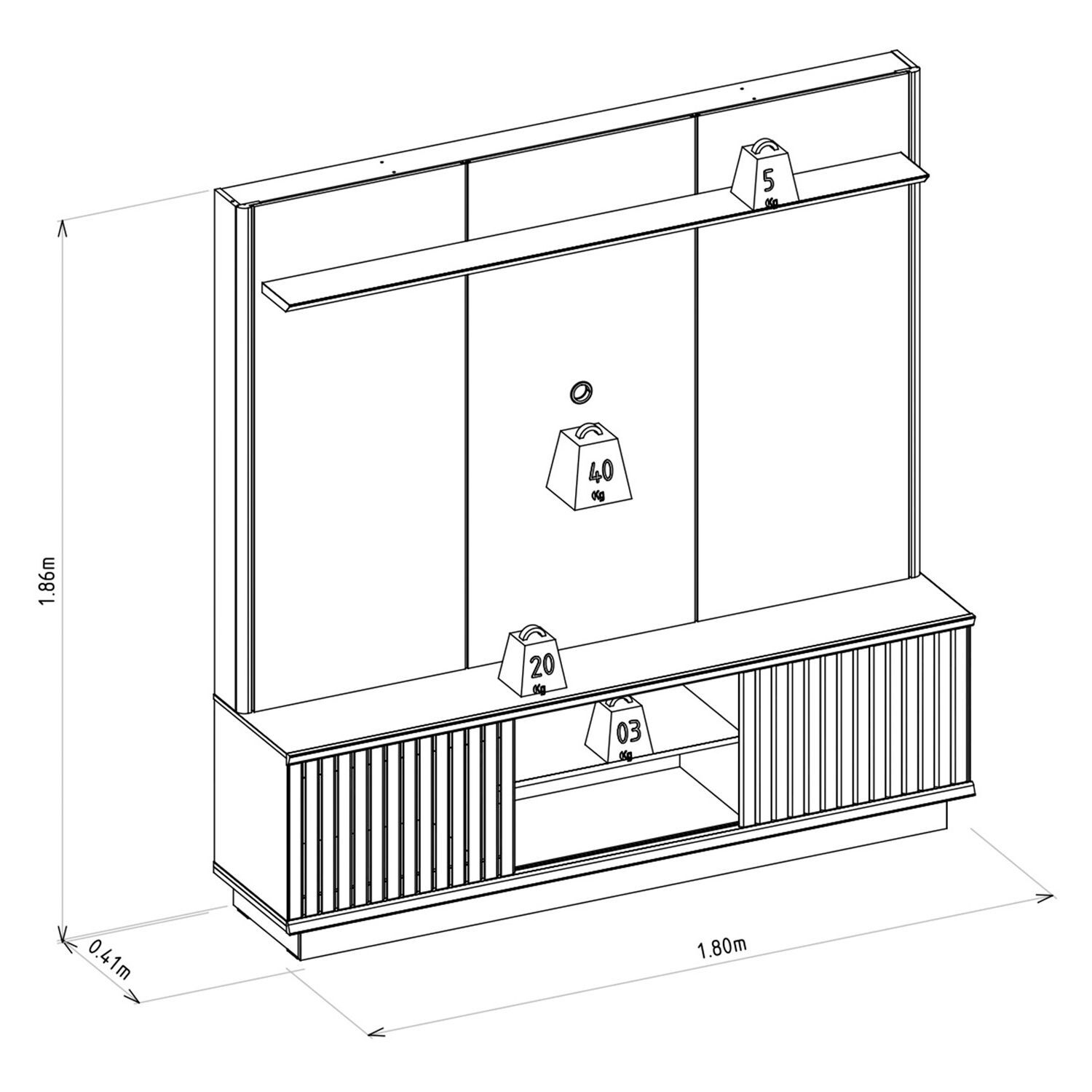 Home Tv Di Poretti Design Ravenna / 2 Puertas image number 4.0