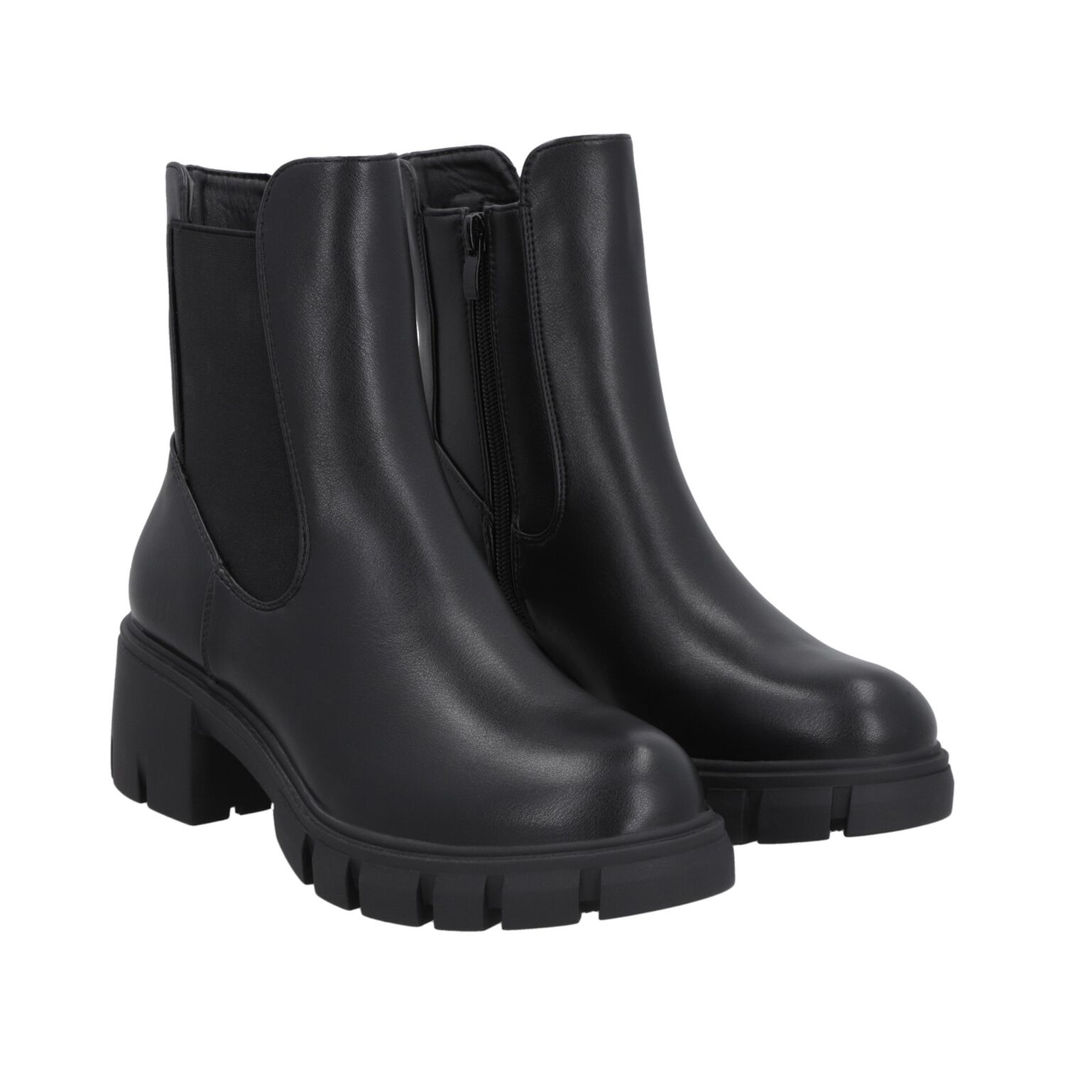 Botin Mujer Negro Plataforma Street Police image number 4.0