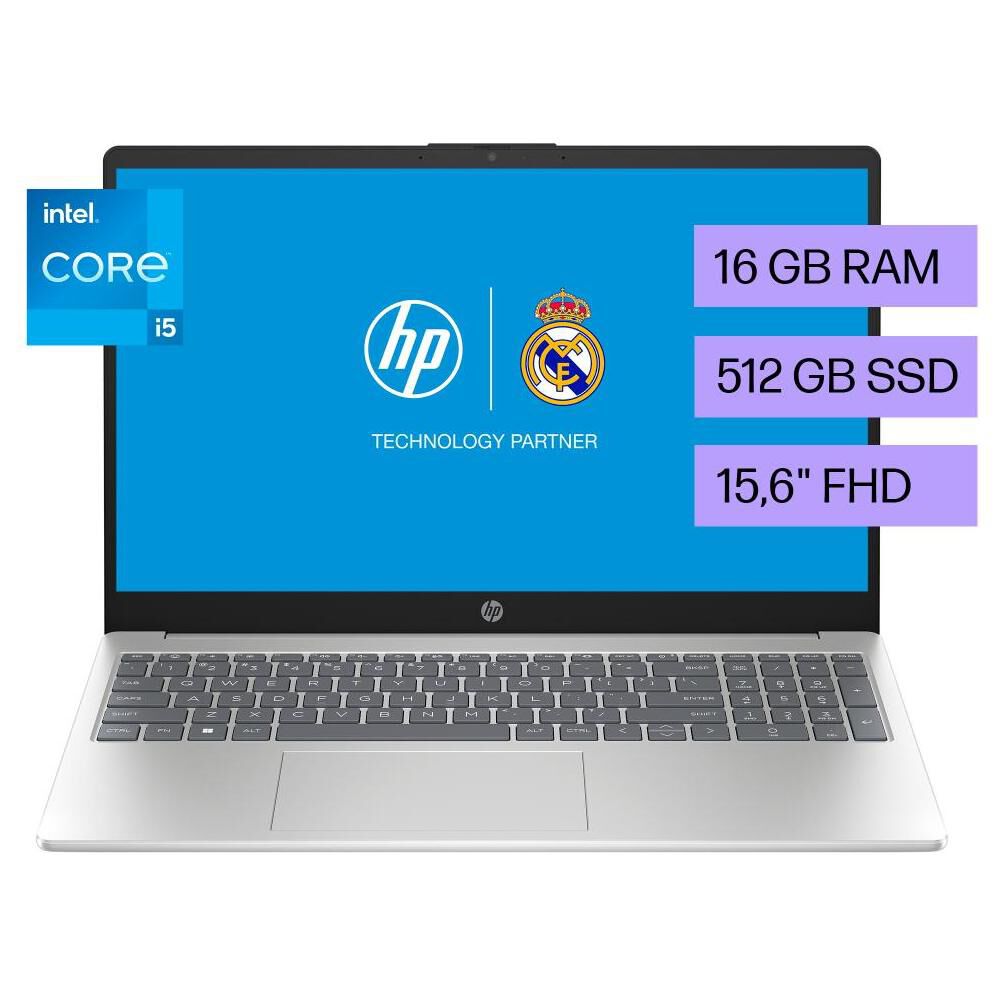 Notebook 15,6" HP 15-FD0059LA / Intel Core I5 / 16 GB RAM / 512 GB SSD