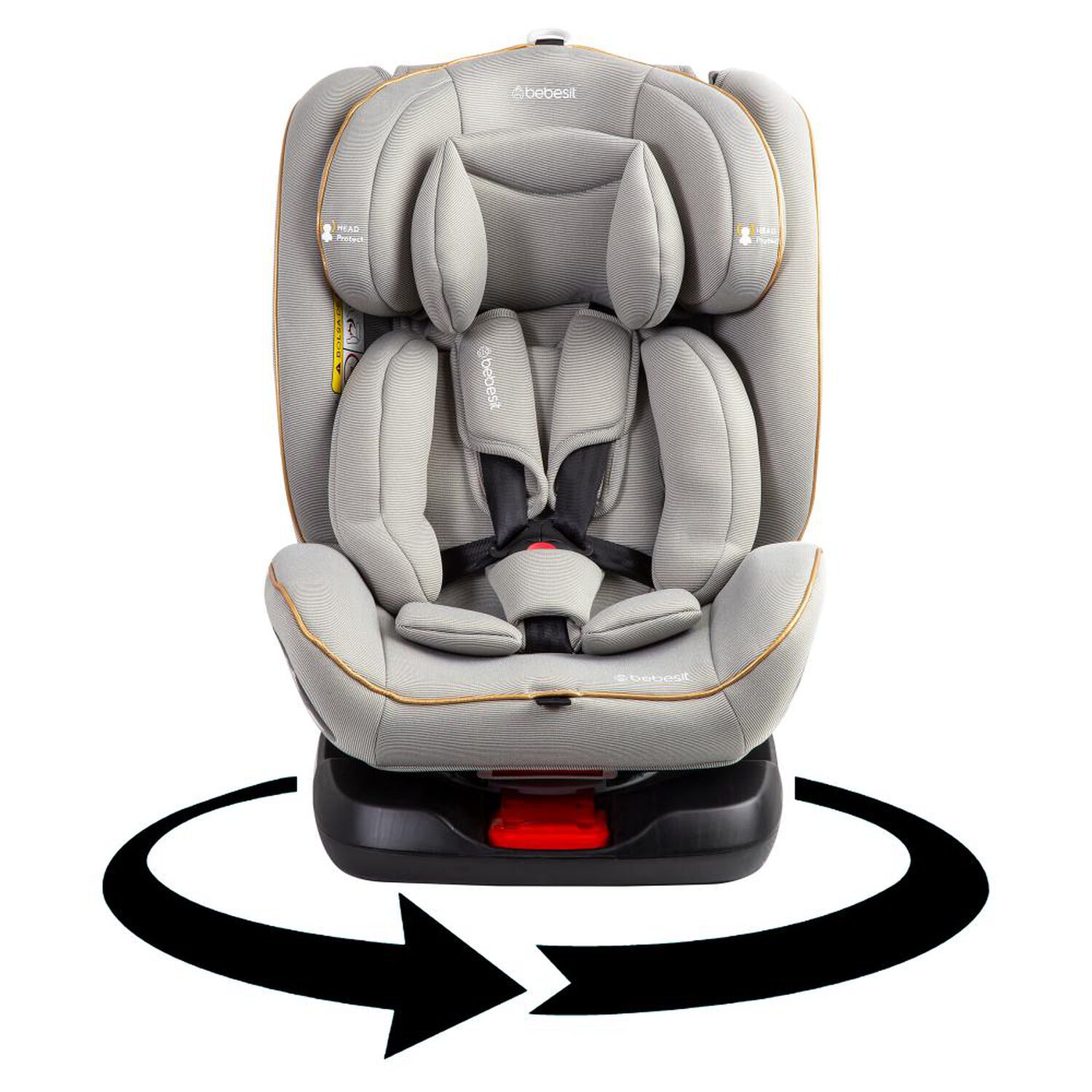 Silla de Auto Supra 360 Light Grey Bebesit image number 4.0