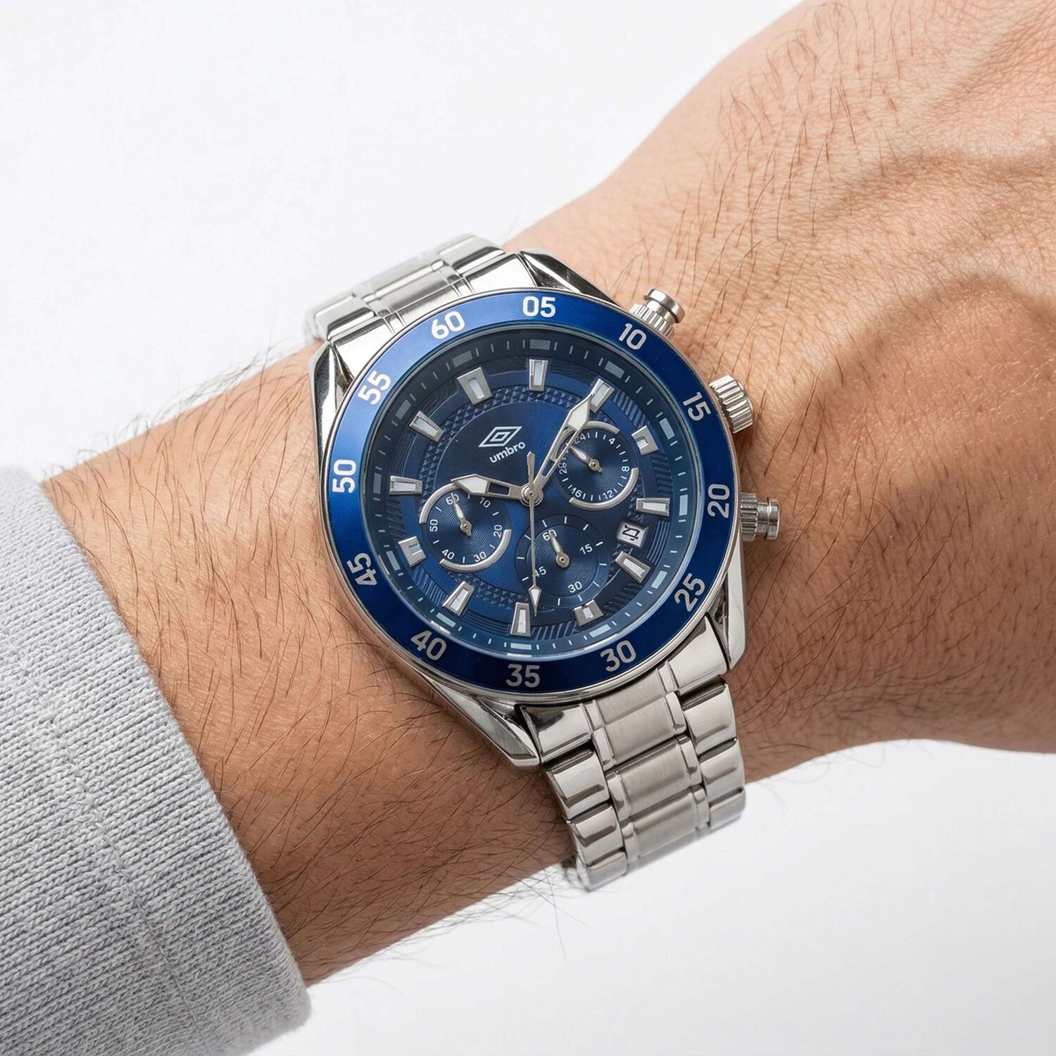 Reloj An&aacute;logo Hombre Umbro Plus Plateado Umbp-1500-180 image number 2.0