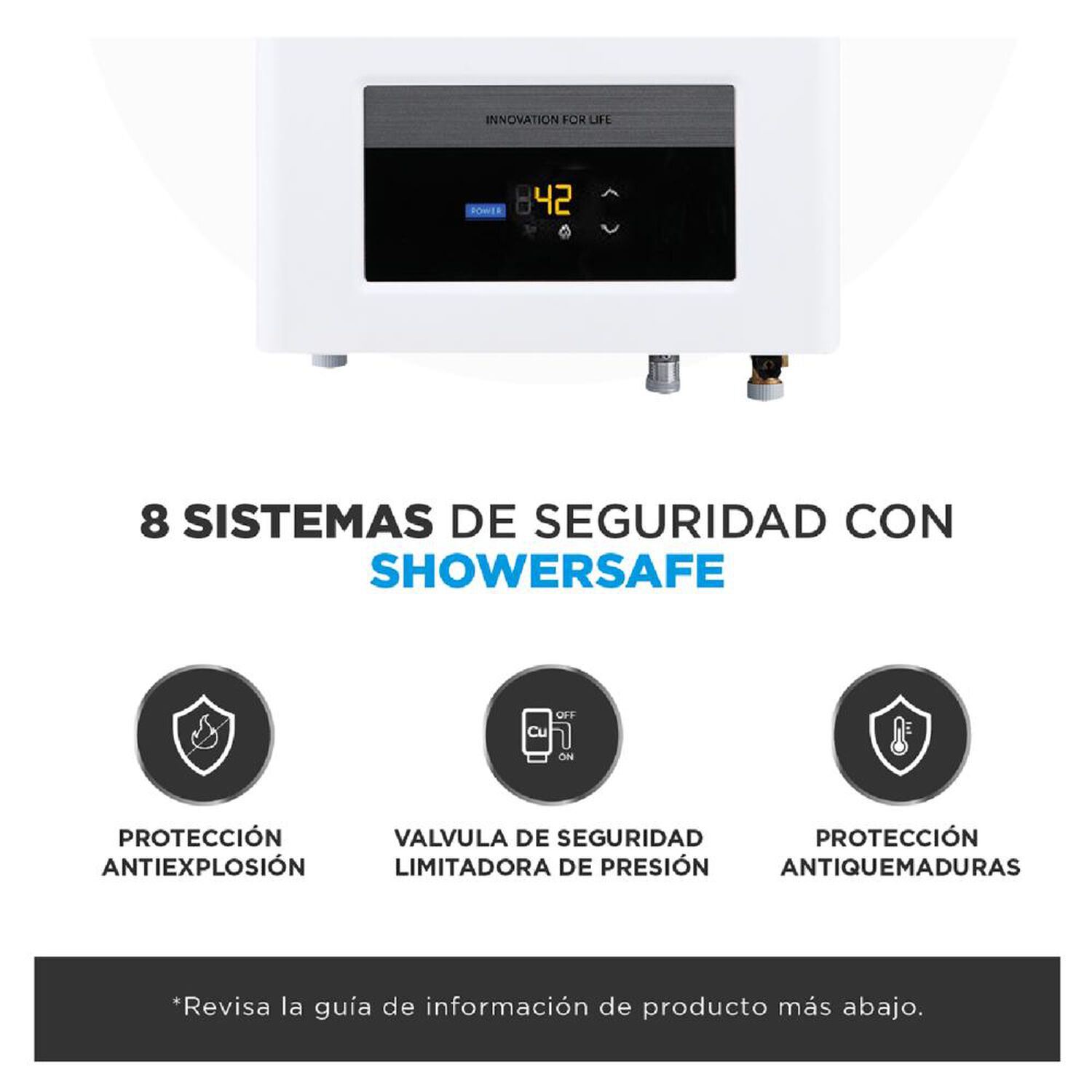 Calefont Midea  MGWH13-26EQPCLW-GN / Tiro Forzado / Gas Natural  / 13 Litros image number 4.0