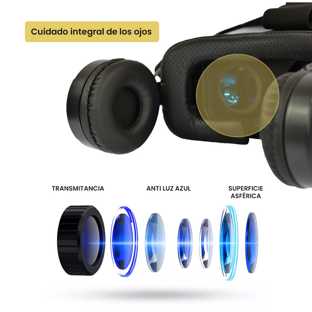 Lentes De Realidad Virtual Vr Box Ultra + Audífonos Levo image number 5.0
