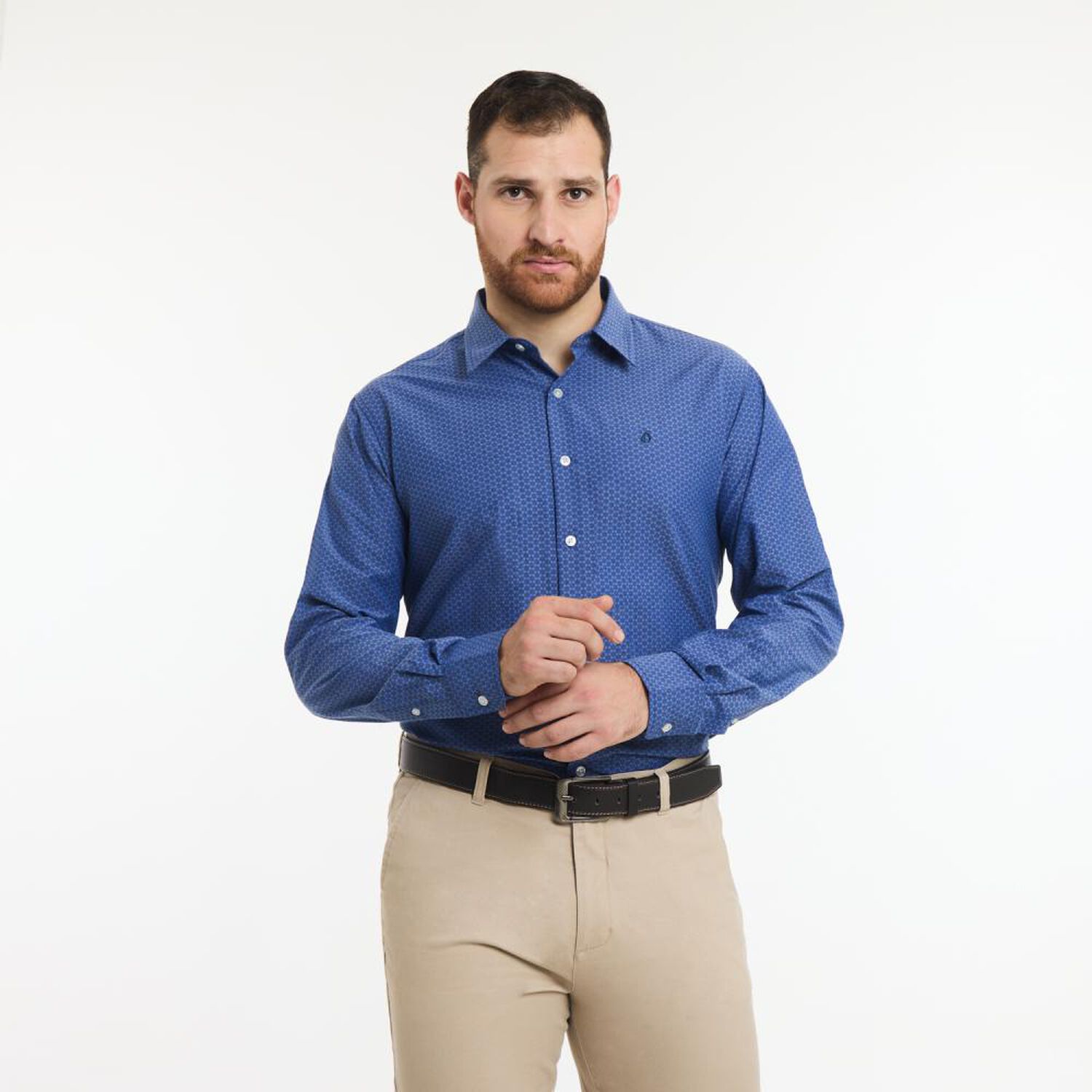 Camisa Cuadrille Regular Manga Larga Hombre Herald image number 0.0