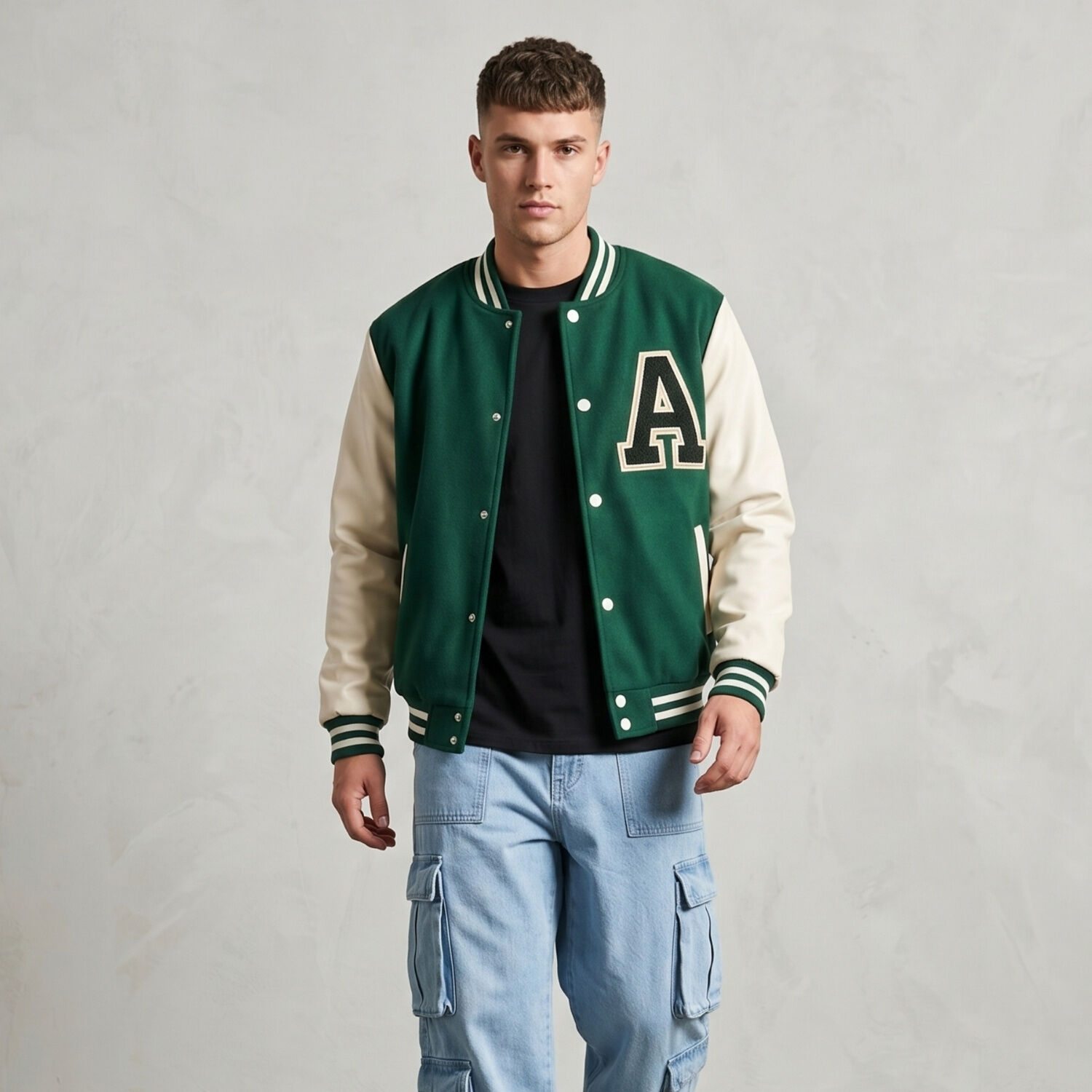 Chaqueta Poleron Universitaria Hombre Nigeria image number 0.0