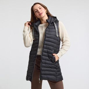 Parka Cordón Con Brillos Sin Manga Cuello Alto Mujer Geeps