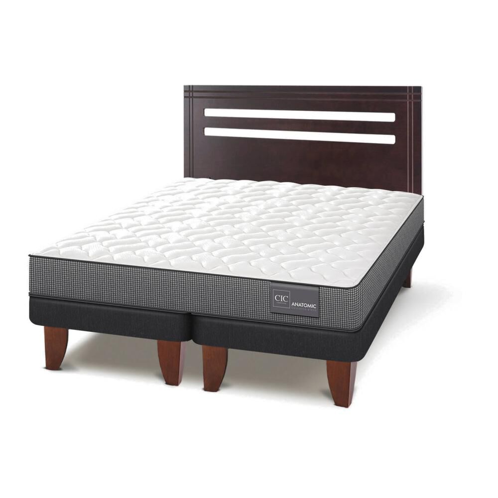 Cama Europea Cic Anatomic / 2 Plazas / Base Dividida + Respaldo image number 2.0