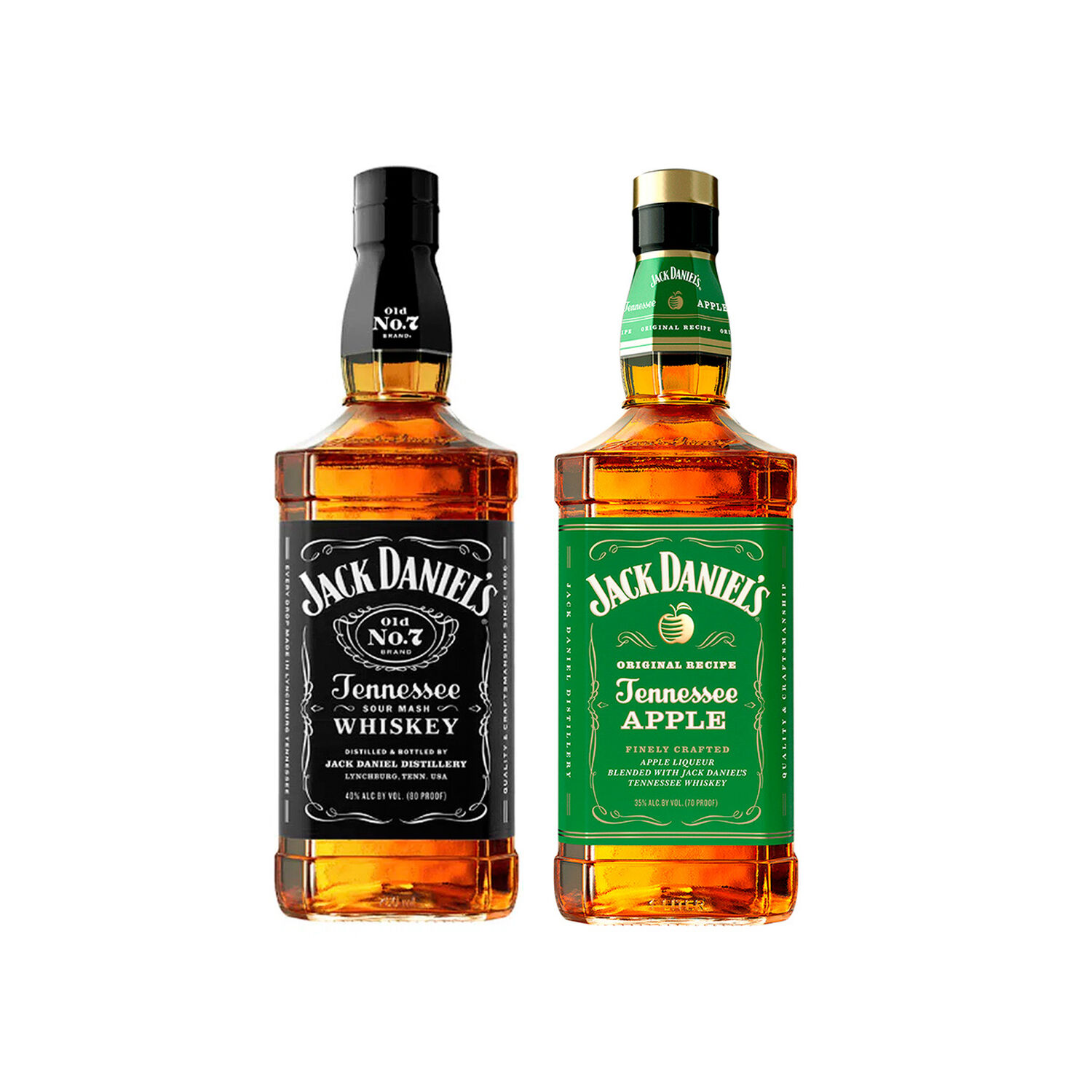Pack Jack Daniels N&ordm;7 40&ordm;+ Jack Daniels Apple 35&ordm; image number 0.0