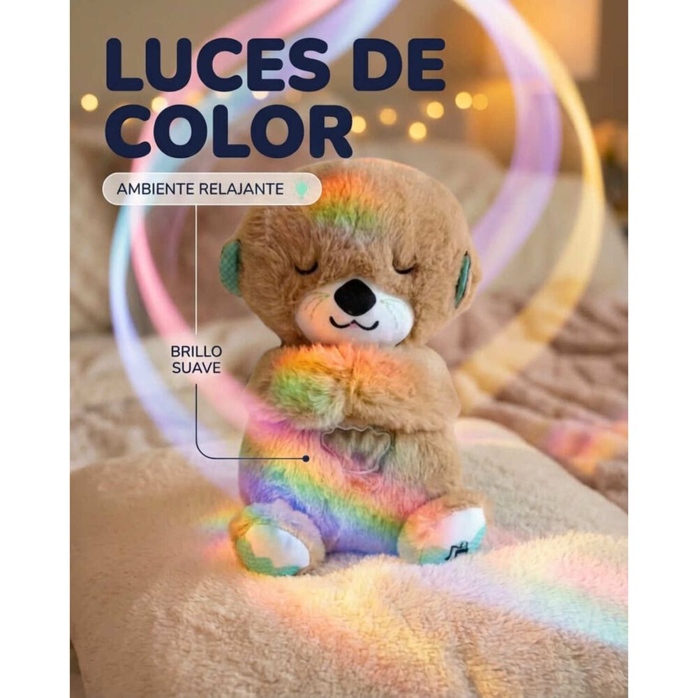 Peluche Nutria Respiraci&oacute;n Relajante Musical Con Luces Bebe image number 37.0