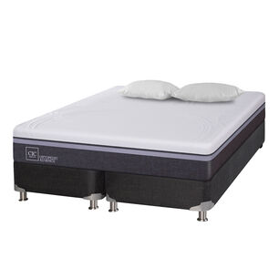 Box Spring Cic Ortopedic Advance / 2 Plazas / Base Dividida + Almohadas