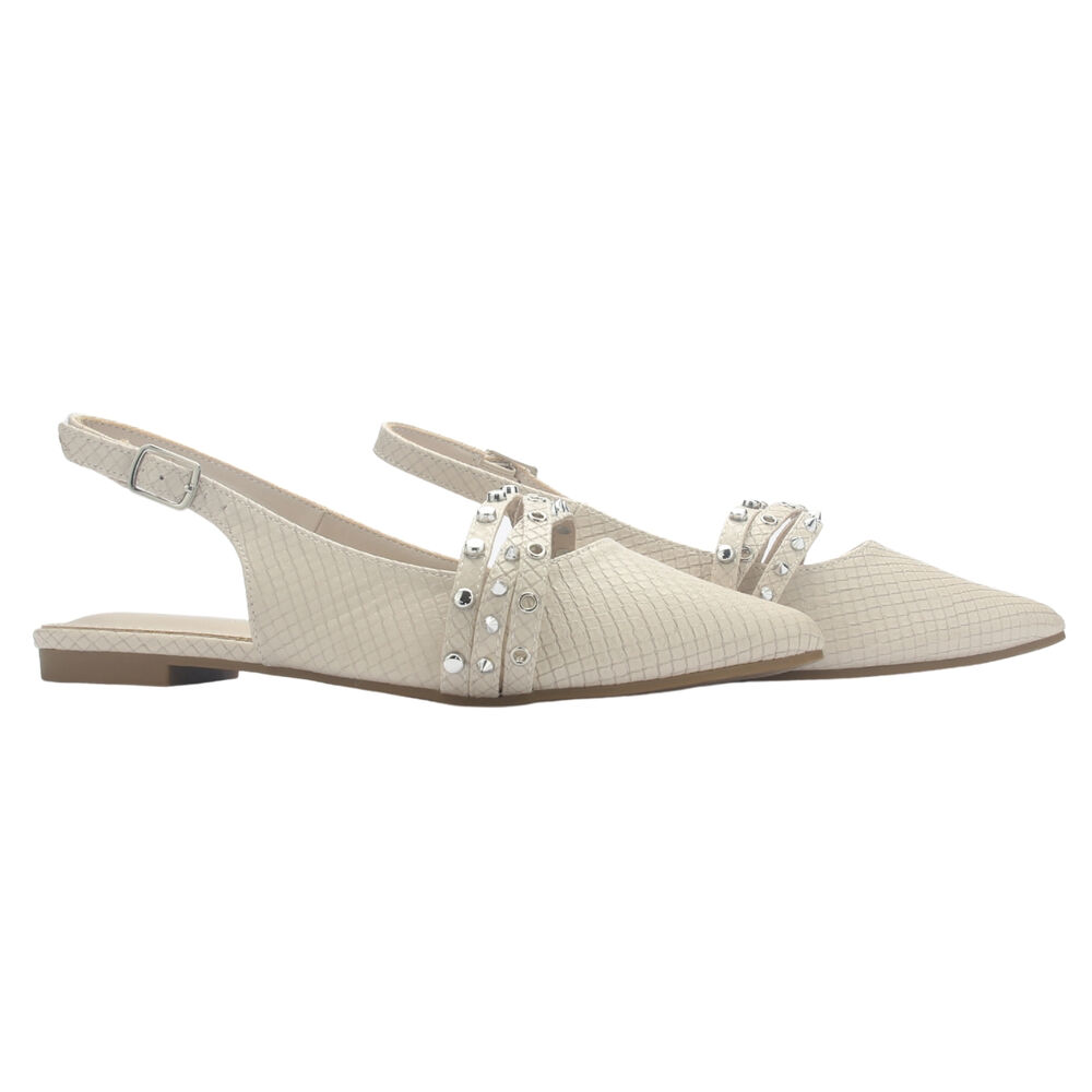 Ballerina Mujer Chalada Maris-8 Beige Casual image number 4.0