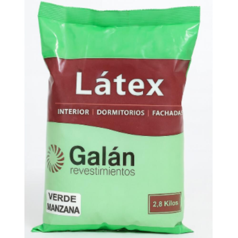 Pintura En Bolsa Latex 2.8 Kilos Verde Manzana Galan image number 1.0