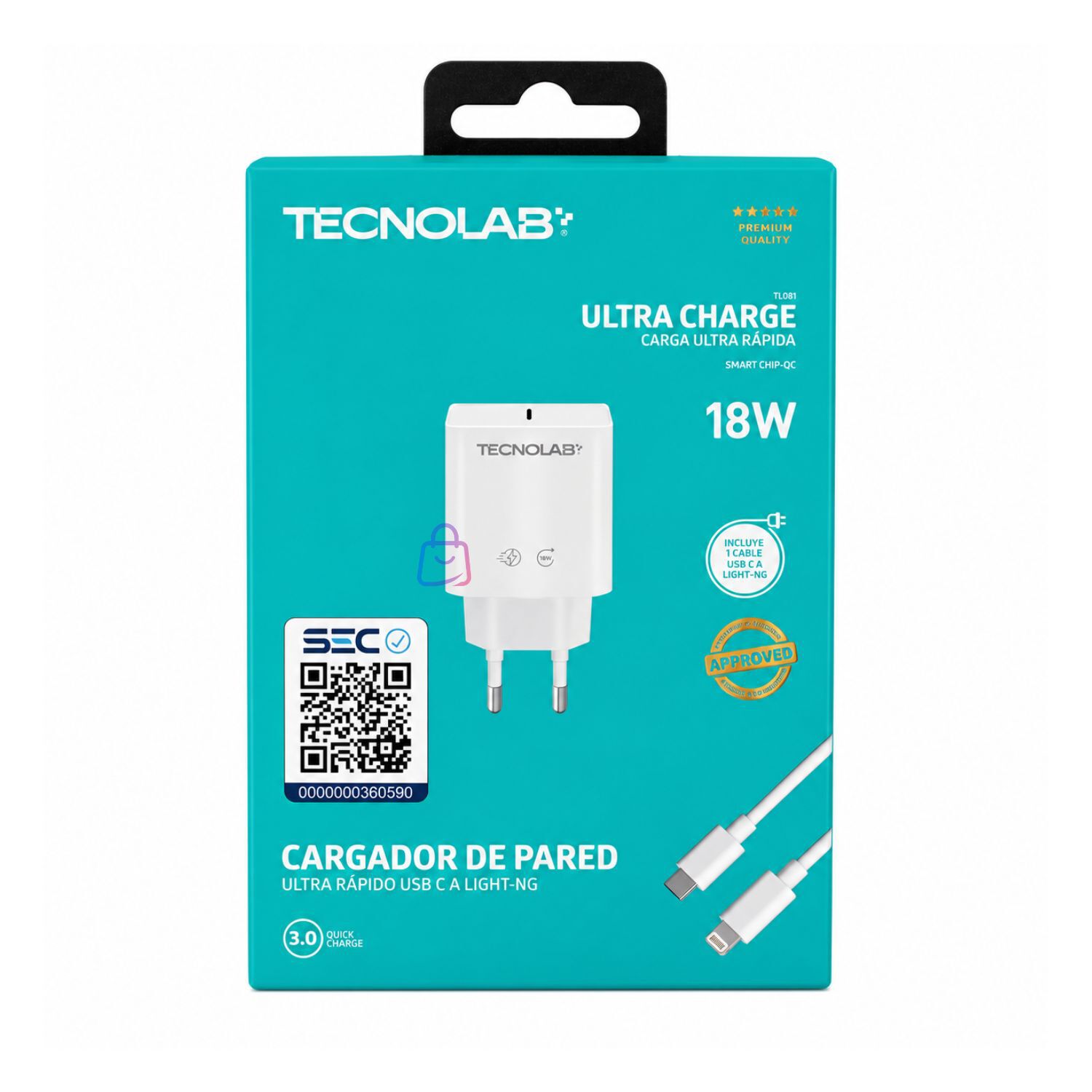 Cargador Usb-c A Lightning 18w Fast Charge Certificado - Ps image number 3.0
