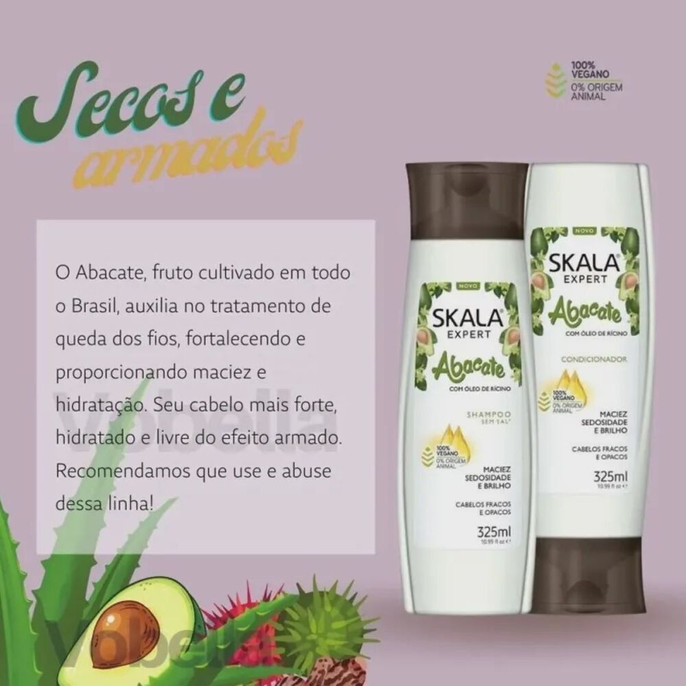 Kit Shampoo Y Acond Abacate Skala Expert 650ml image number 5.0