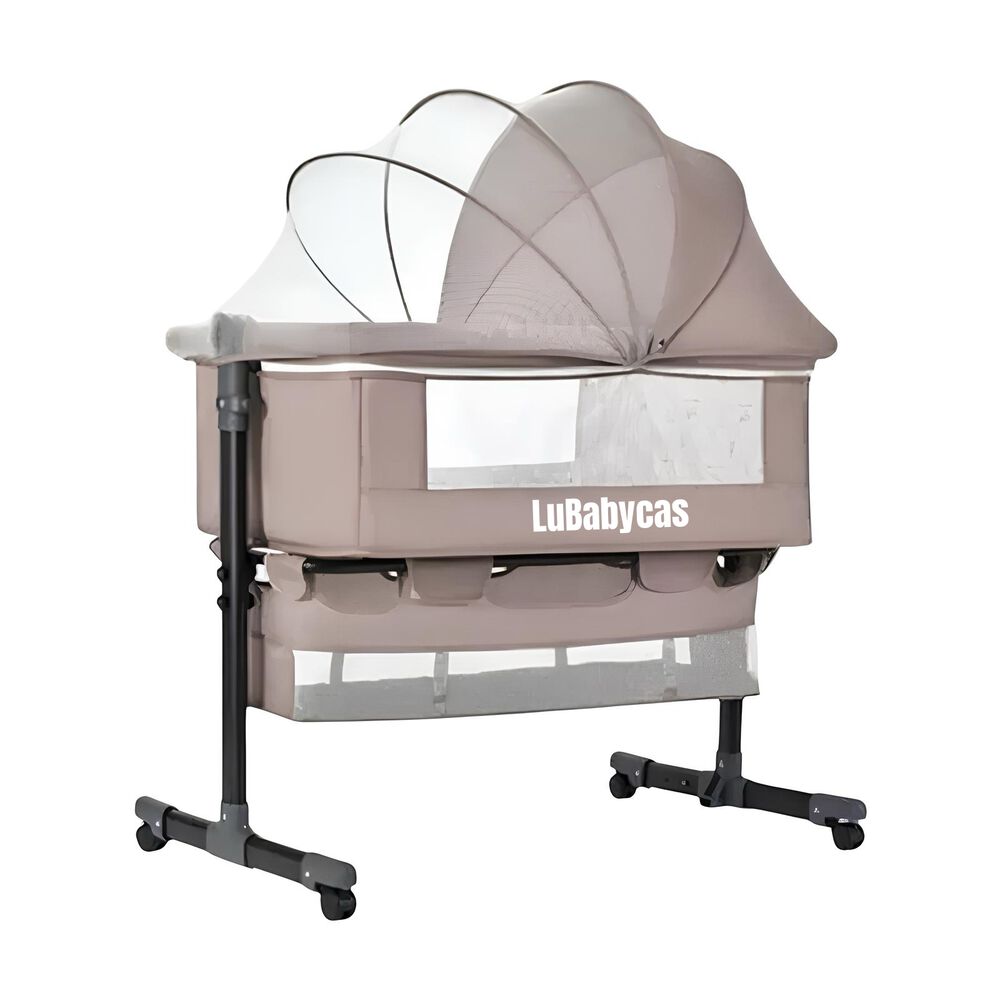 Cuna Colecho One Con Mosquitero Colchón Cafe Lubabycas image number 0.0