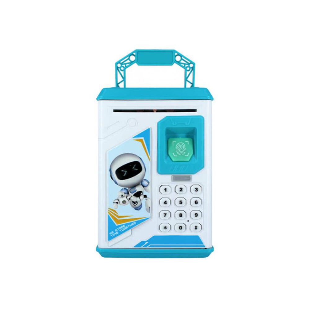 Alcanc&iacute;a Para Ni&ntilde;o Robot Bodyguard Caja Fuerte Juguete Azul image number 0.0
