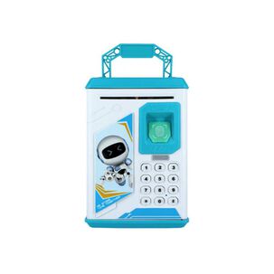 Alcanc&iacute;a Para Ni&ntilde;o Robot Bodyguard Caja Fuerte Juguete Azul