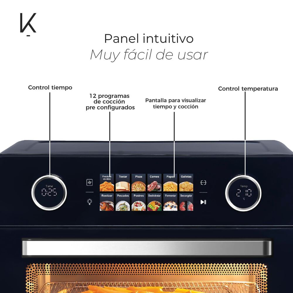 Horno Freidora De Aire Smart Edition 25 Litros Kitchen-it image number 4.0