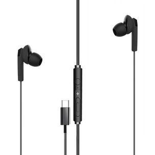 Aud&iacute;fonos Type-c Con Manos Libre Hifi Tecmaster Tm-300517 Bk