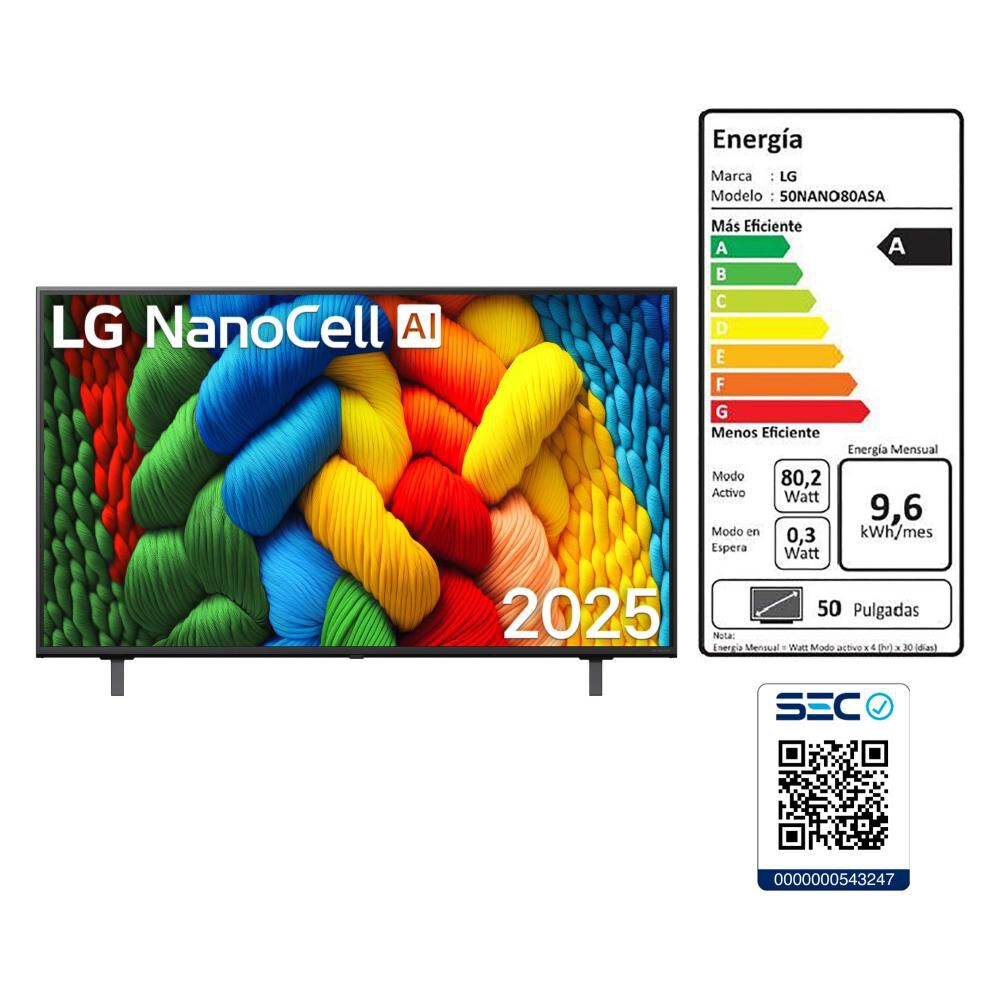 Led 50" LG 50NANO80ASA / Ultra HD 4K / Smart TV image number 9.0