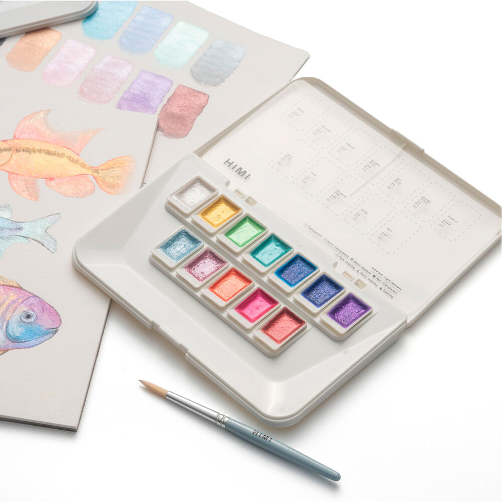 Himi Set De Acuarela Metalizada 12 Colores Selección Joyeria image number 2.0