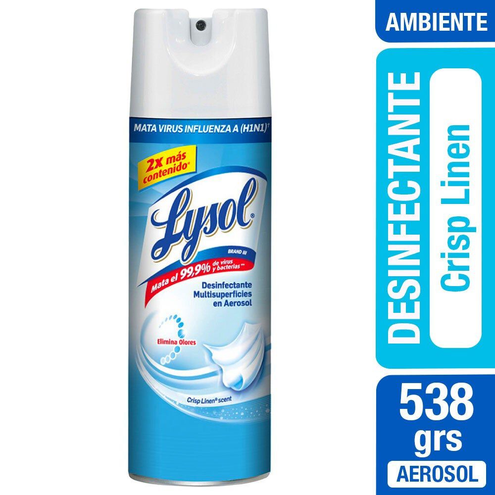Desinfectante En Aerosol 538grs Crisp Linen - Lysol image number 0.0