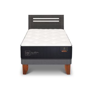 Cama Europea Cic Premium / 1.5 Plazas / Base Normal + Respaldo