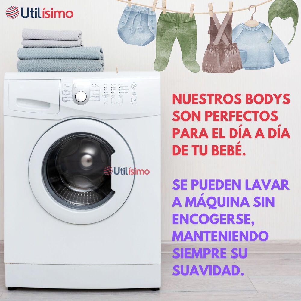 Pack 4 Bodys Niña Manga Larga Tedmimak 100% Algodón Sweet Bee image number 4.0